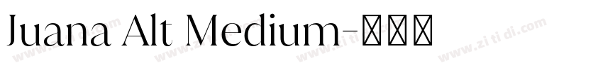 Juana Alt Medium字体转换